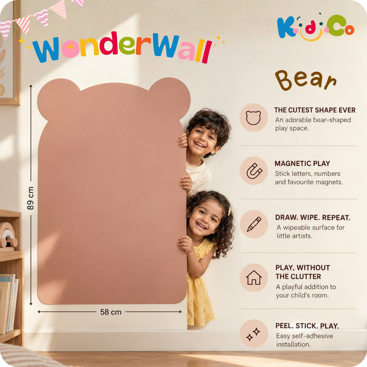 Kidico WonderWall Bear Decal