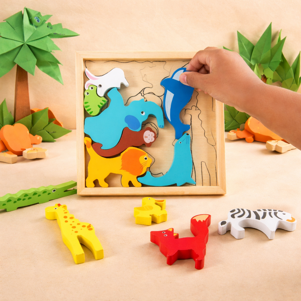 Jungle Explorers Puzzle set