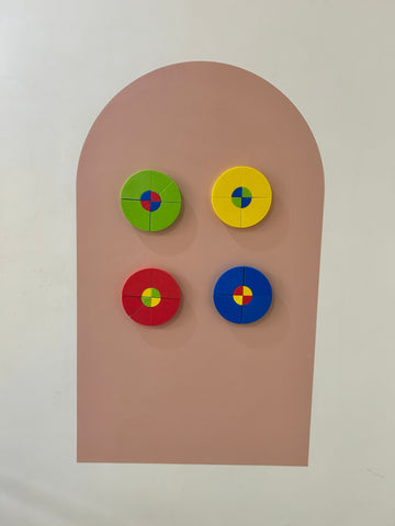 Magnagrams: Chunky Circle Tangrams Set