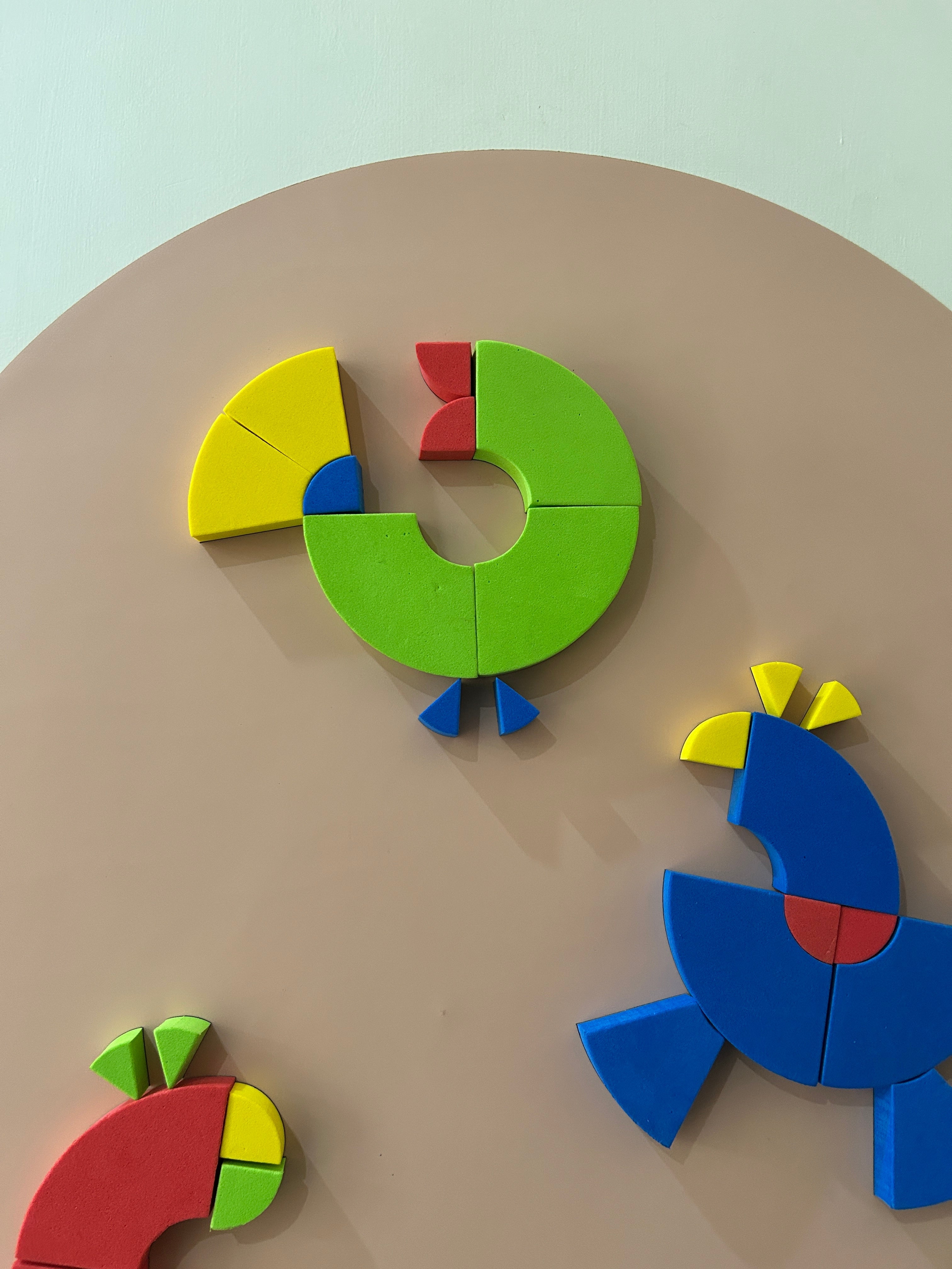 Magnagrams: Chunky Circle Tangrams Set