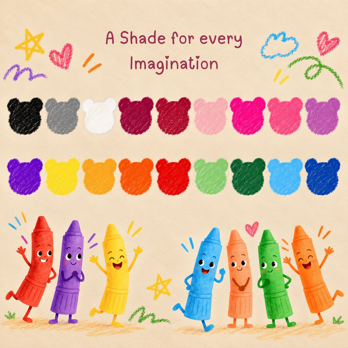 Twisties: Set of 18 Washable Crayons