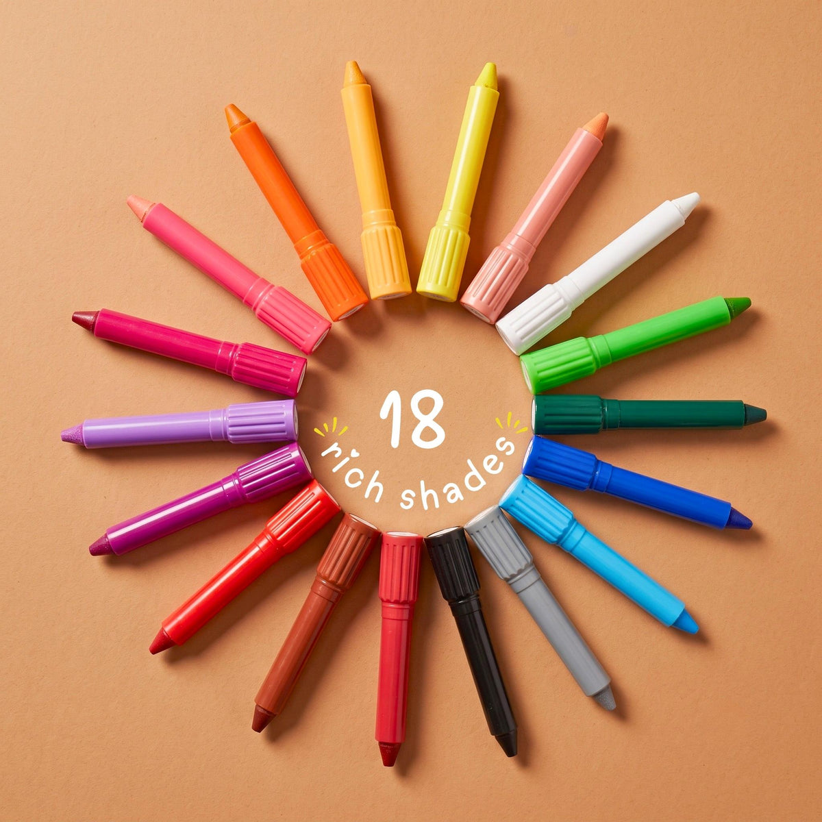 Twisties: Set of 18 Washable Crayons