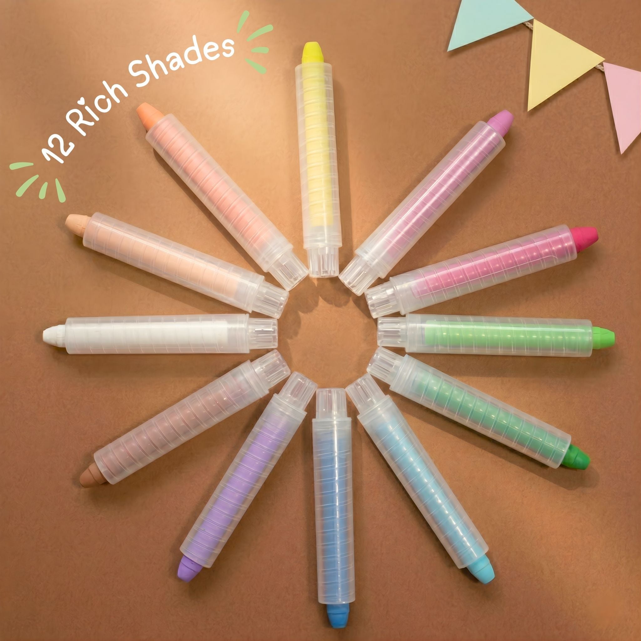 Twisties: Set of 12 Washable Crayons