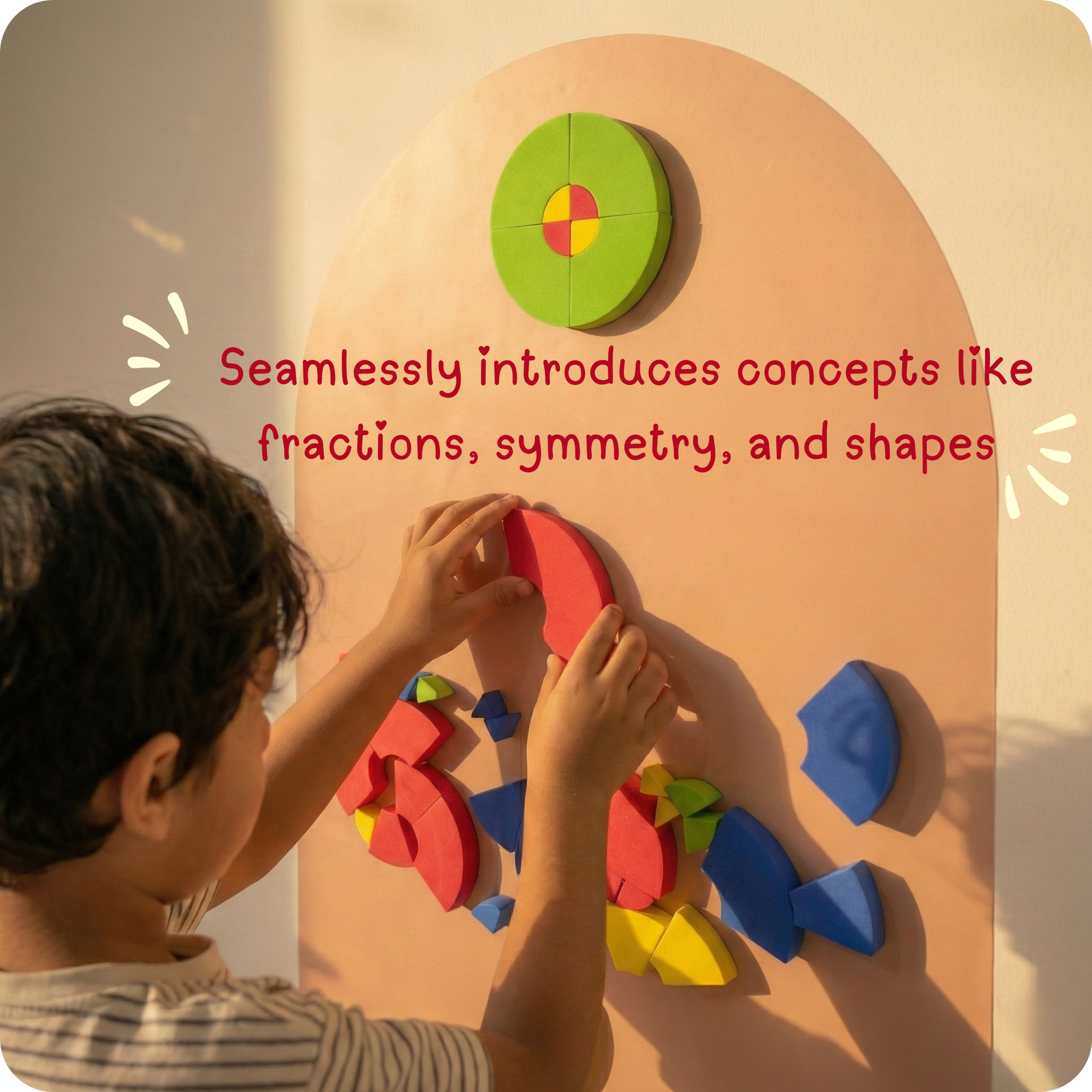 Magnagrams: Chunky Circle Tangrams Set