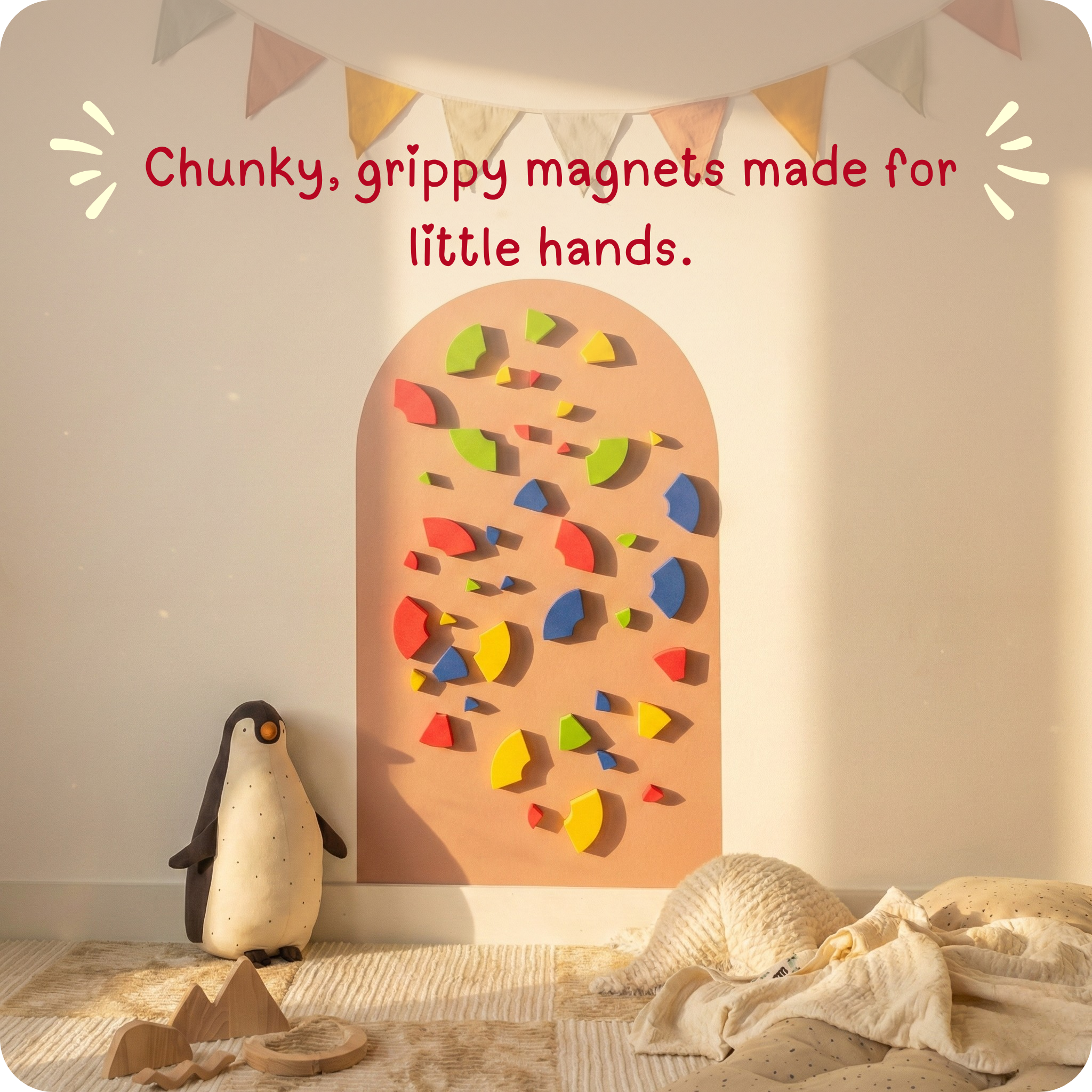 Magnagrams: Chunky Circle Tangrams Set